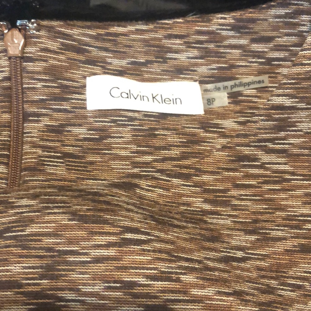 Calvin Klein basic shift dress, zip up back